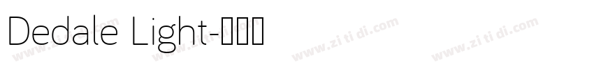 Dedale Light字体转换